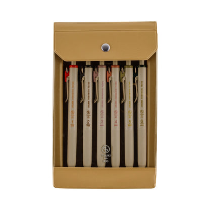Hobonichi - TSUKI no IRO: Uni-Ball One Set with Case - Jan-Jun