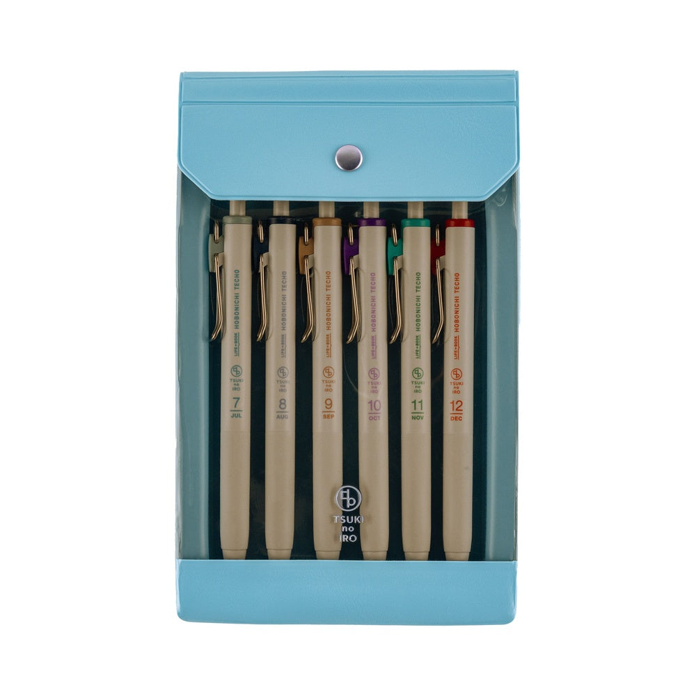 Hobonichi - TSUKI no IRO: Uni-Ball One Set with Case - Jul-Dec