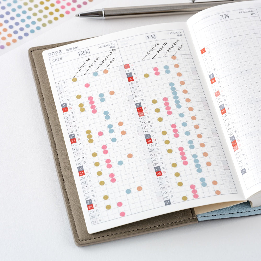 Hobonichi - TSUKI no IRO: Transparent Dot Stickers