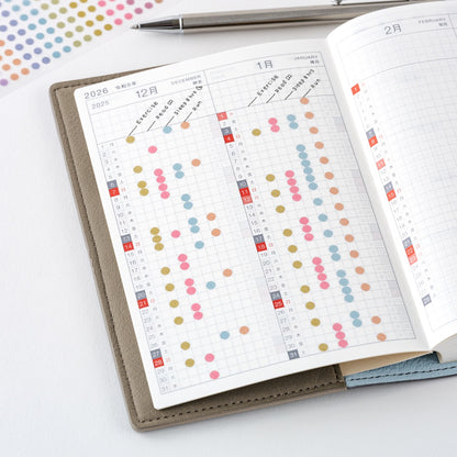 Hobonichi - TSUKI no IRO: Transparent Dot Stickers