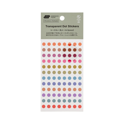 Hobonichi - TSUKI no IRO: Transparent Dot Stickers