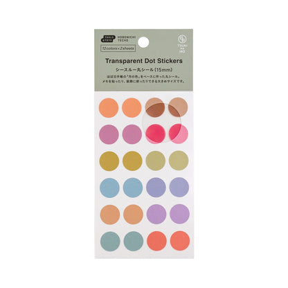 Hobonichi - TSUKI no IRO: Transparent Dot Stickers