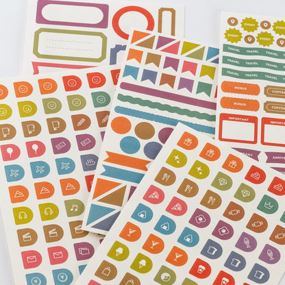 Hobonichi - TSUKI no IRO: Sticker Set - Schedule