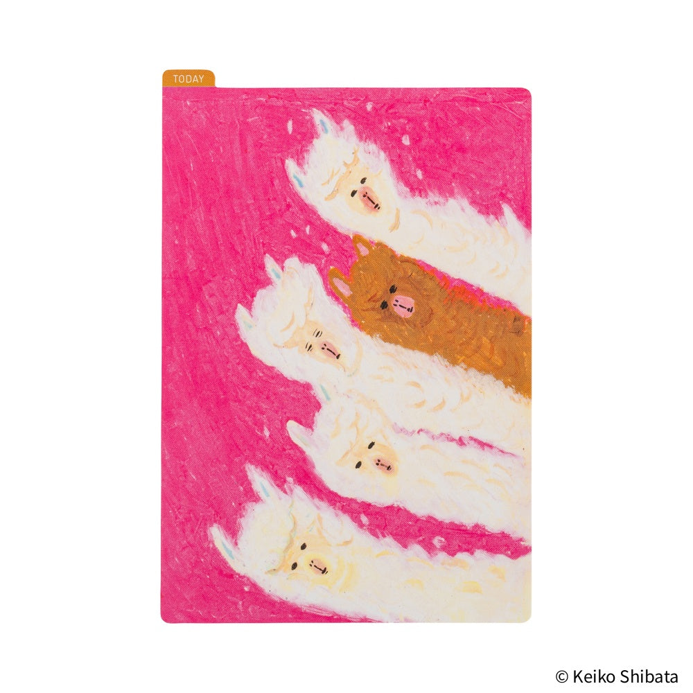 Hobonichi A6 Pencil Board - Keiko Shibata: Upwind Alpacas