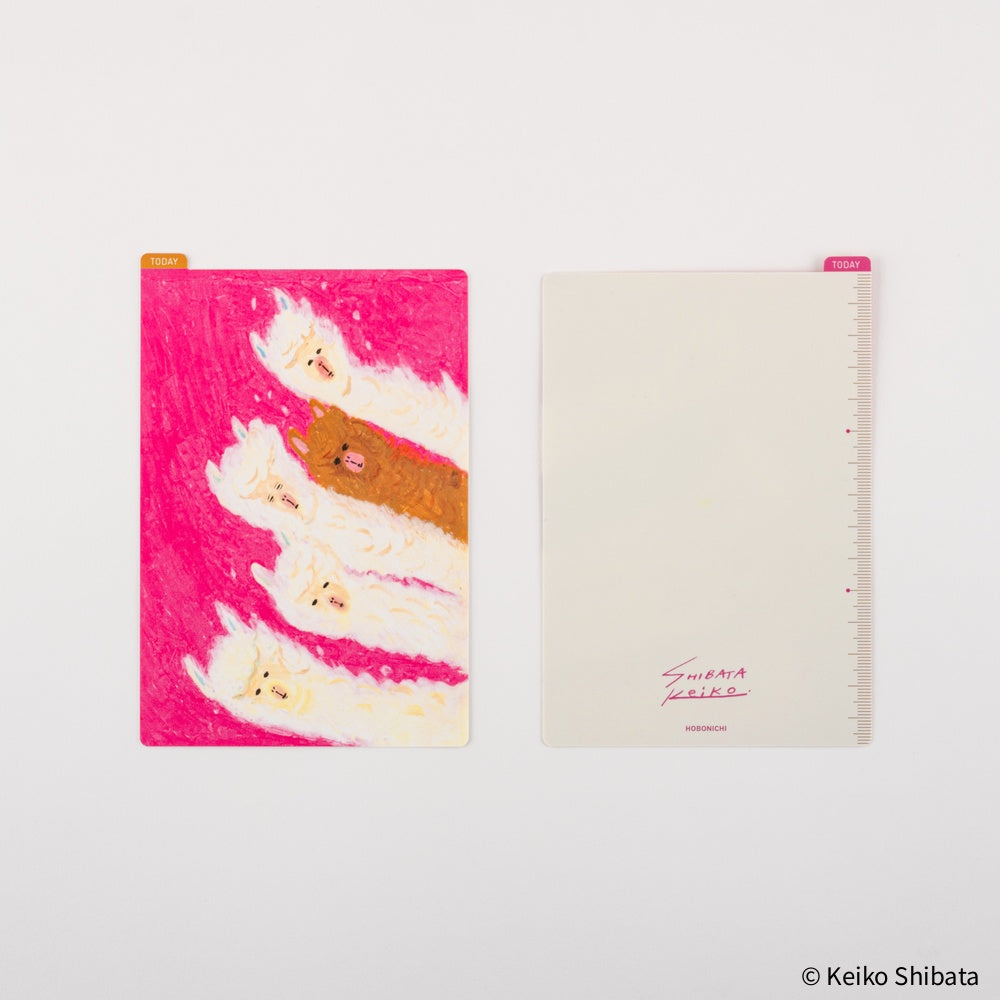 Hobonichi A6 Pencil Board - Keiko Shibata: Upwind Alpacas