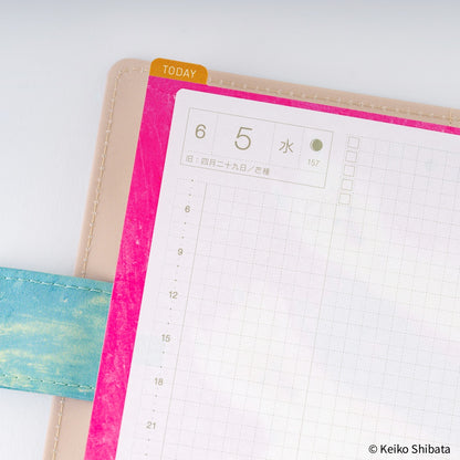 Hobonichi A6 Pencil Board - Keiko Shibata: Upwind Alpacas
