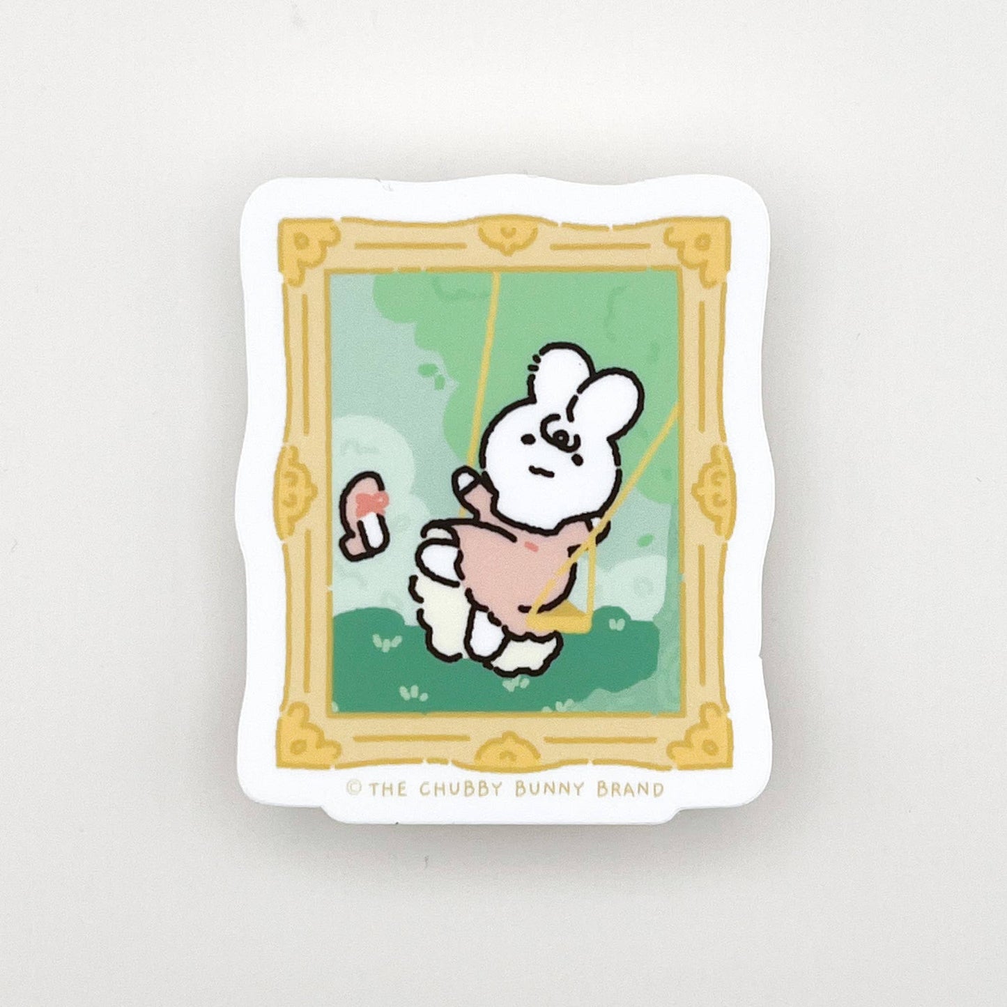 The Chubby Bunny Brand - The Swing Vinyl Sticker