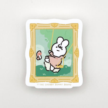 The Chubby Bunny Brand - The Swing Vinyl Sticker
