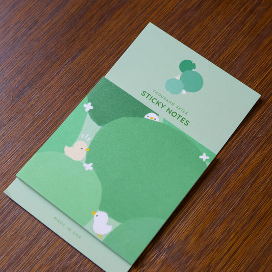 Thousand Skies - Sticky Notes - Duckies in Green Pads