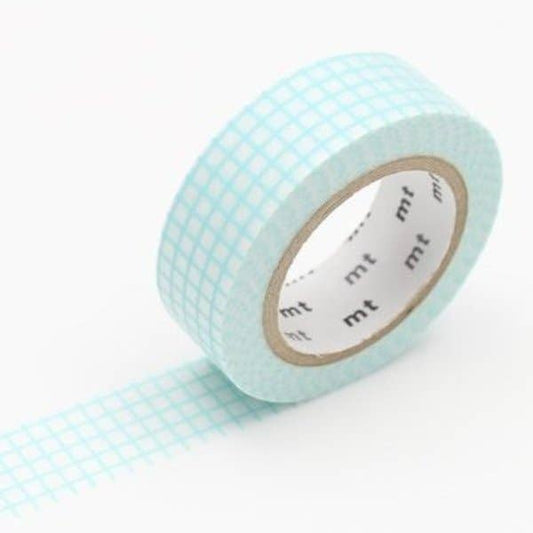 mt Washi Tape - Graph Hougan Mint Blue