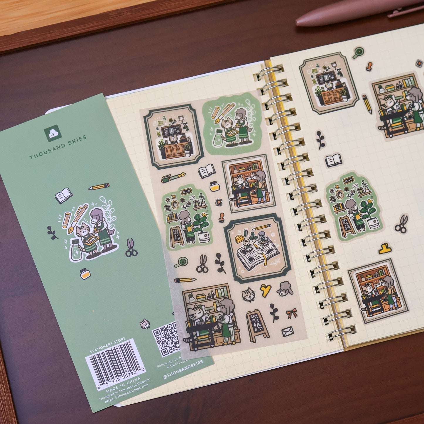 Thousand Skies - Washi Sticker Sheet - Stationery Store