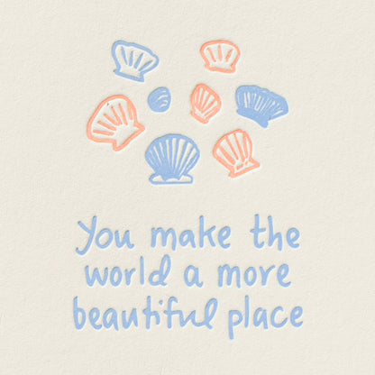 Shorthand Press - Letterpress Greeting Card - World More Beautiful