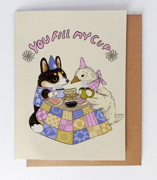 Marika Paz Illustration - You Fill My Cup Card