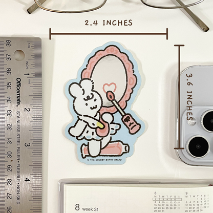 The Chubby Bunny Brand - The Beauty in You Vinyl Mirror Sticker