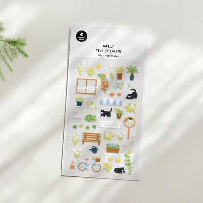 Suatelier Daily Deco Stickers - No.1163 | A Green Alley