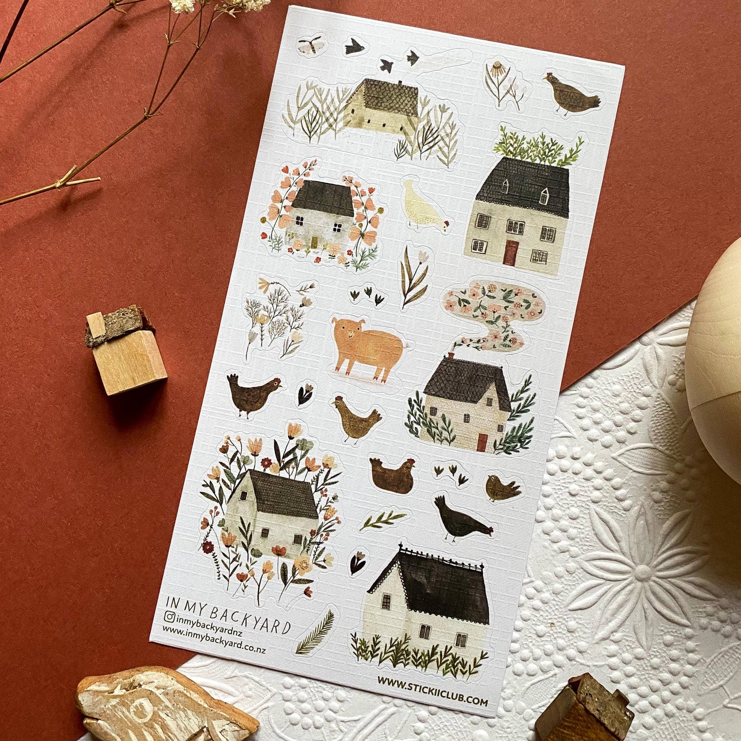 STICKII - Sticker Sheet - Little Farmhouse