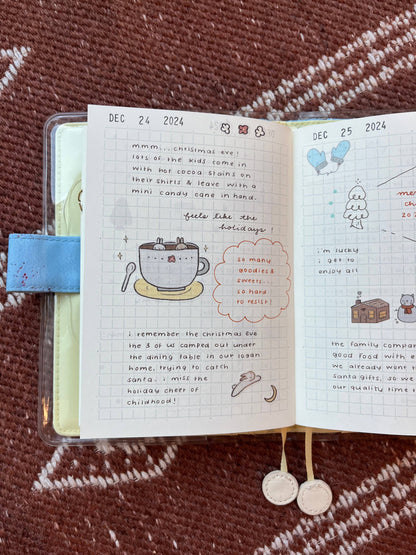 dana ate oatmeal! - Bunny Washi Sticker Sheet