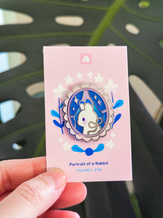 Thousand Skies - Enamel Pin - Portrait of a Rabbit