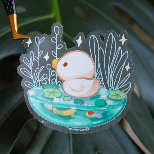Thousand Skies - Transparent Vinyl Sticker - Ponder Pond