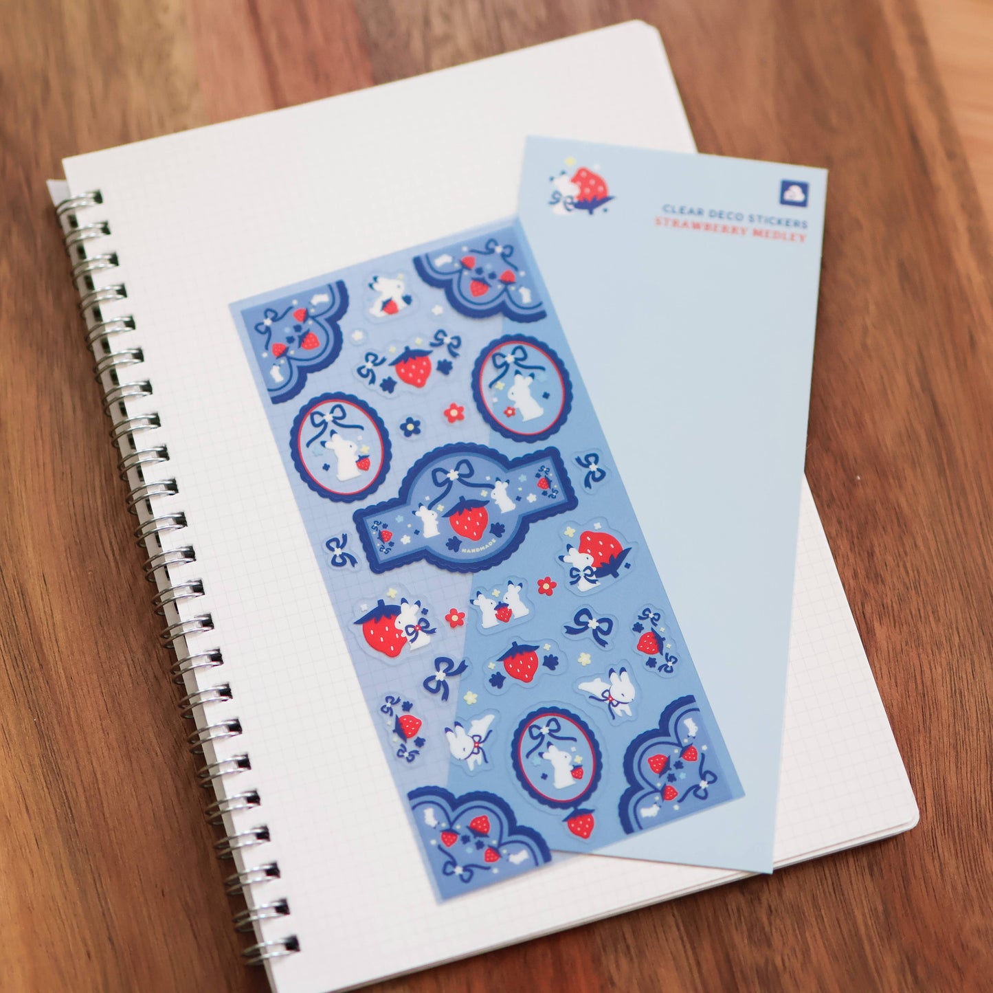 Thousand Skies - Clear Sticker Sheet - Strawberry Medley