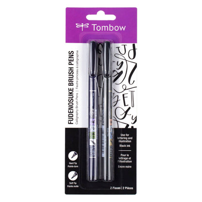 Tombow - Fudenosuke Calligraphy Brush Pen Set