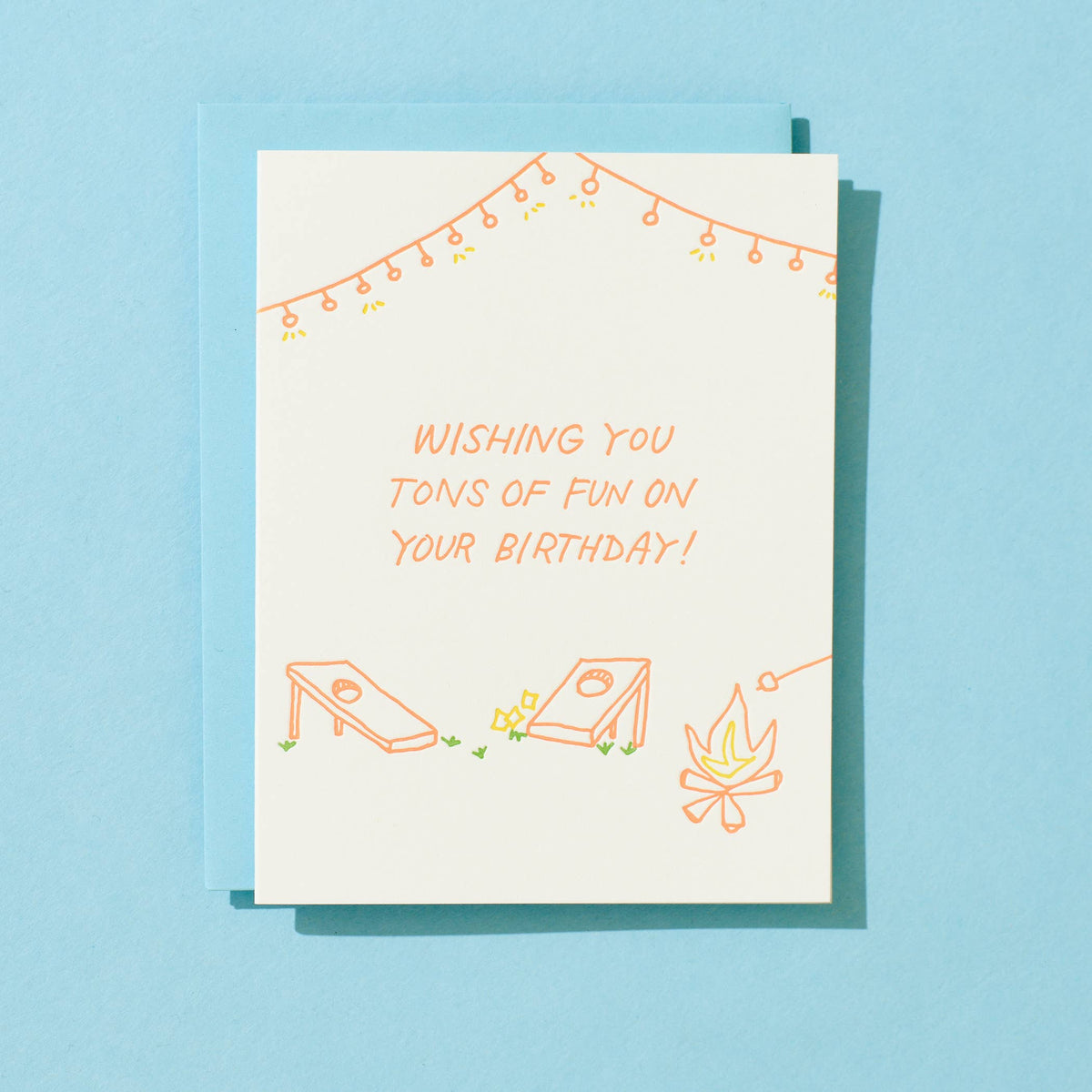 Shorthand Press - Letterpress Greeting Card - Tons Of Fun Birthday