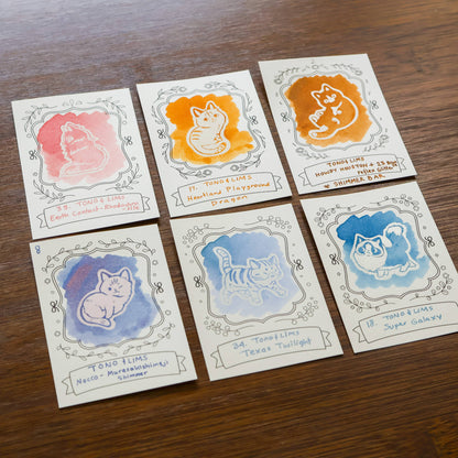 Thousand Skies - Ink Cards - Neighborhood Cats
