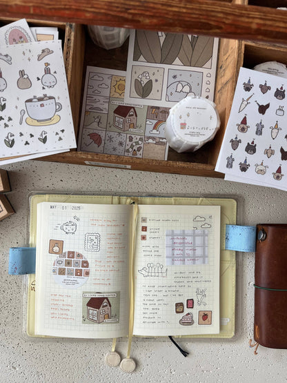dana ate oatmeal! - Cafe Sticker Sheet