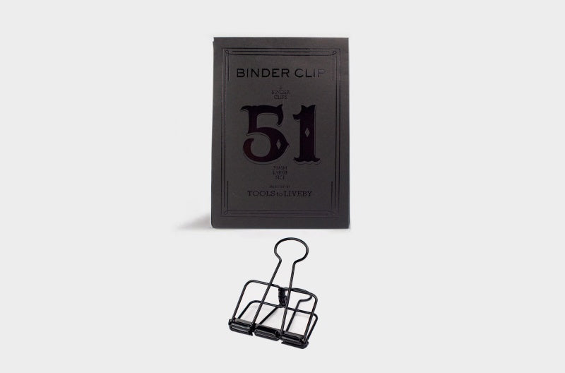 TOOLS to LIVEBY Binder Clips - 51 mm - Pack of 3
