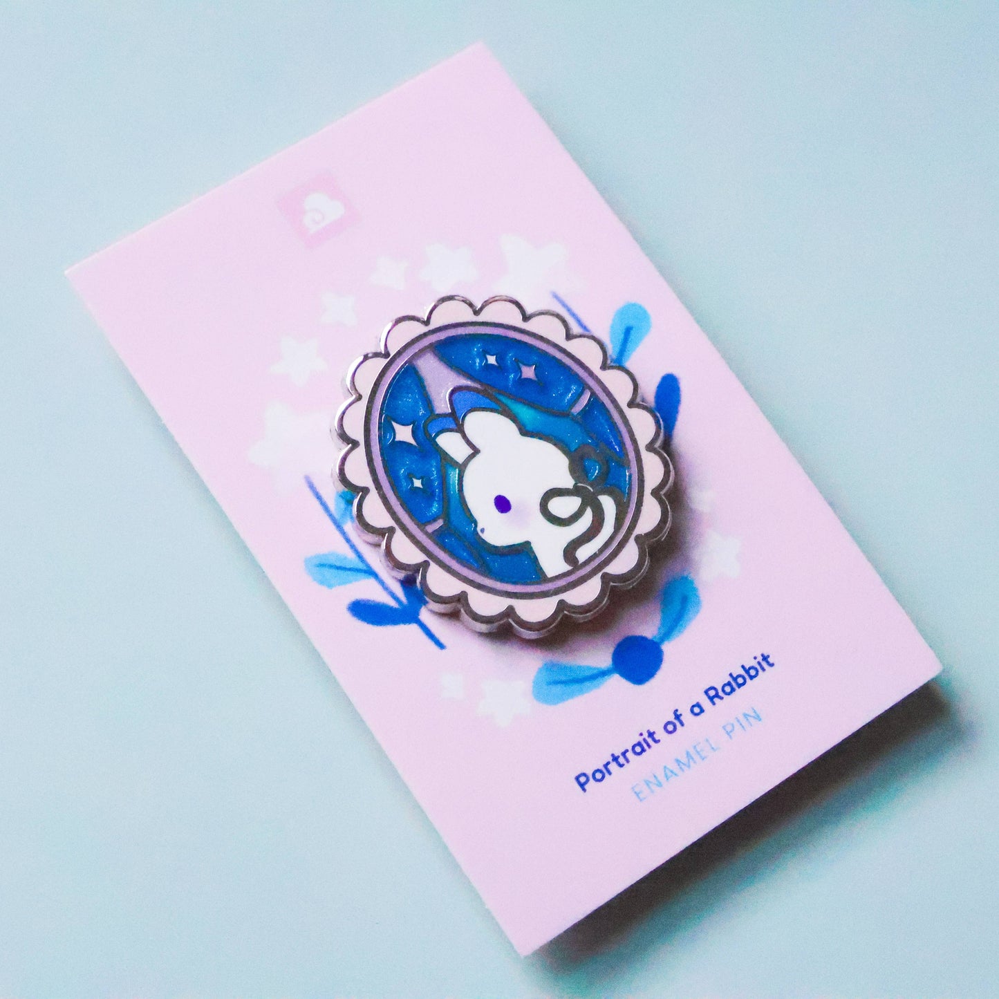 Thousand Skies - Enamel Pin - Portrait of a Rabbit