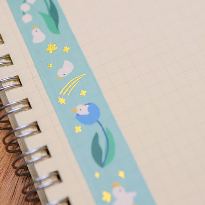 Thousand Skies - Foil Washi Tape - Flower Duck