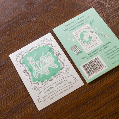 Thousand Skies - Ink Cards - Neighborhood Cats