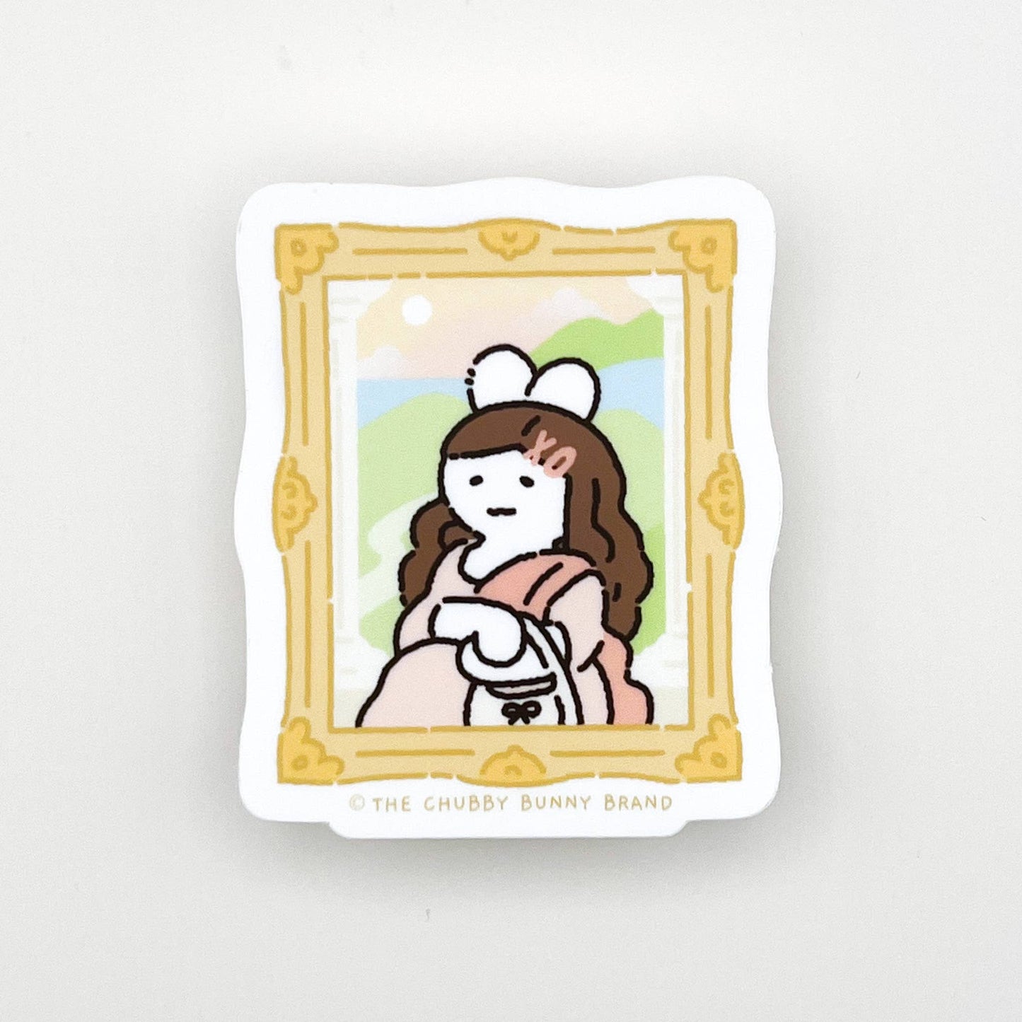 The Chubby Bunny Brand - The Mona Lisa Vinyl Sticker