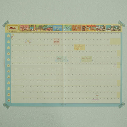 2jingis2jing - 2027 Illustrated 365-Day A2 Wall Calendar & Sticker Pack
