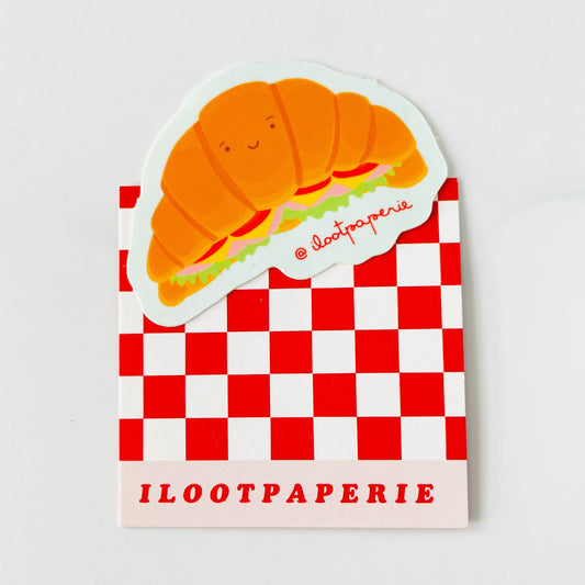 ILOOTPAPERIE - Croissant Sandwich Mini Sticker