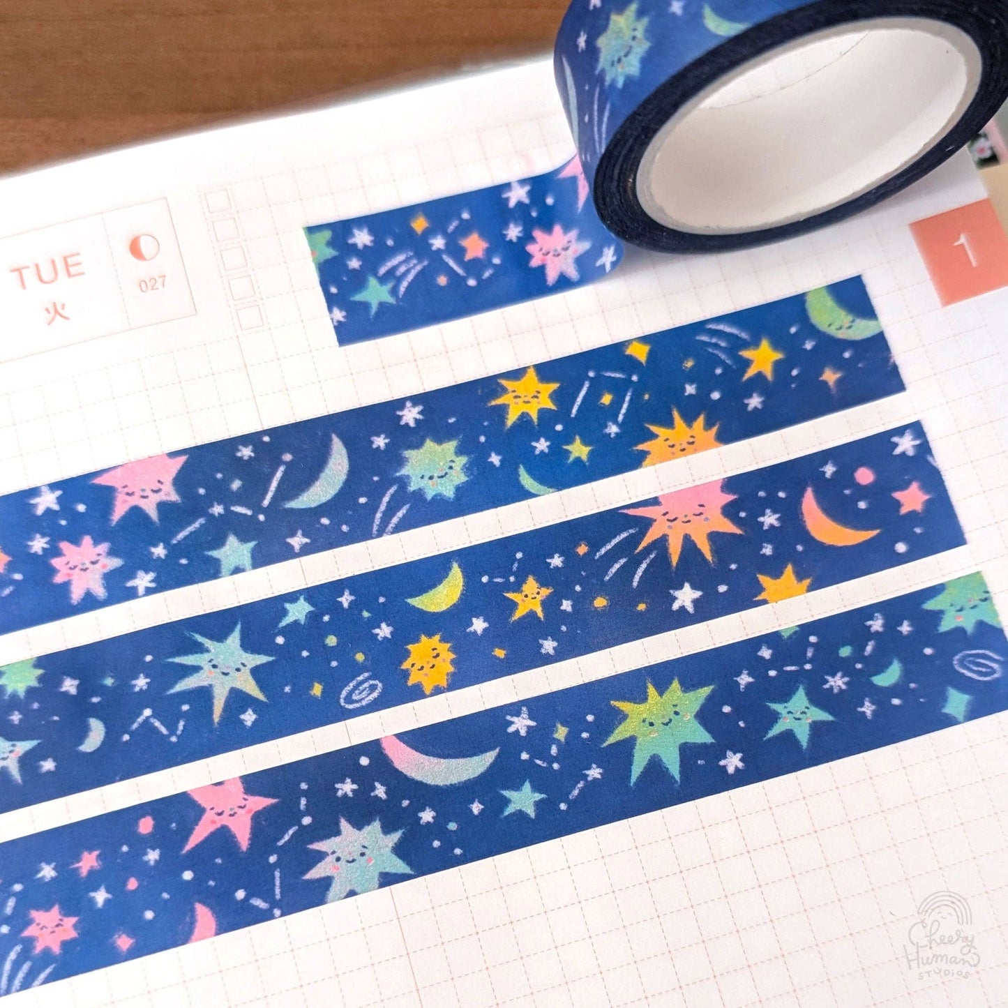 Cheery Human Studios - Washi Tape - Starry Friends
