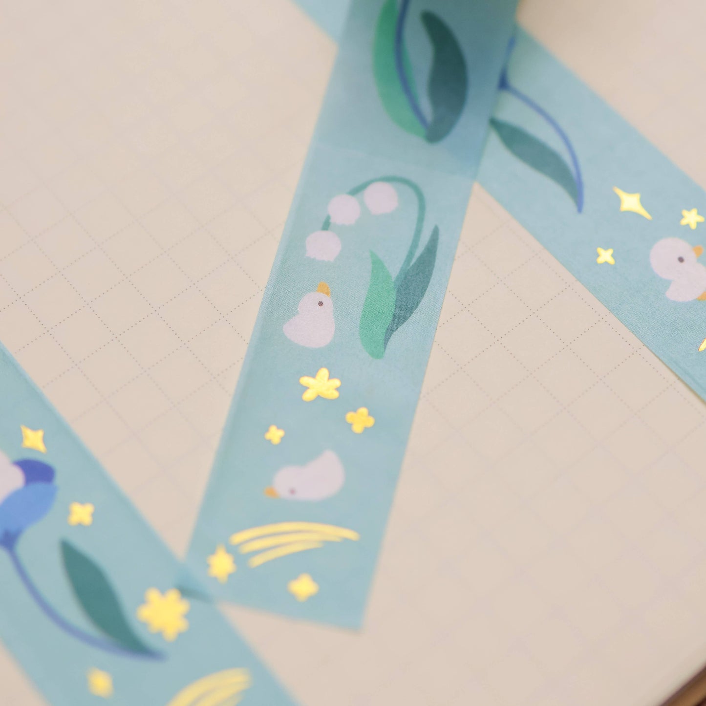 Thousand Skies - Foil Washi Tape - Flower Duck