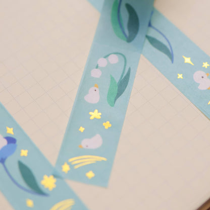Thousand Skies - Foil Washi Tape - Flower Duck