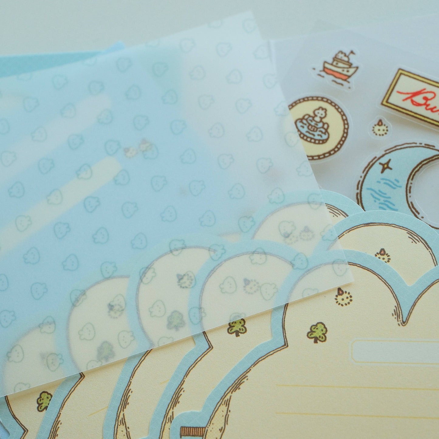 2jingis2jing - Bunnie Island Mini Stationery Pack