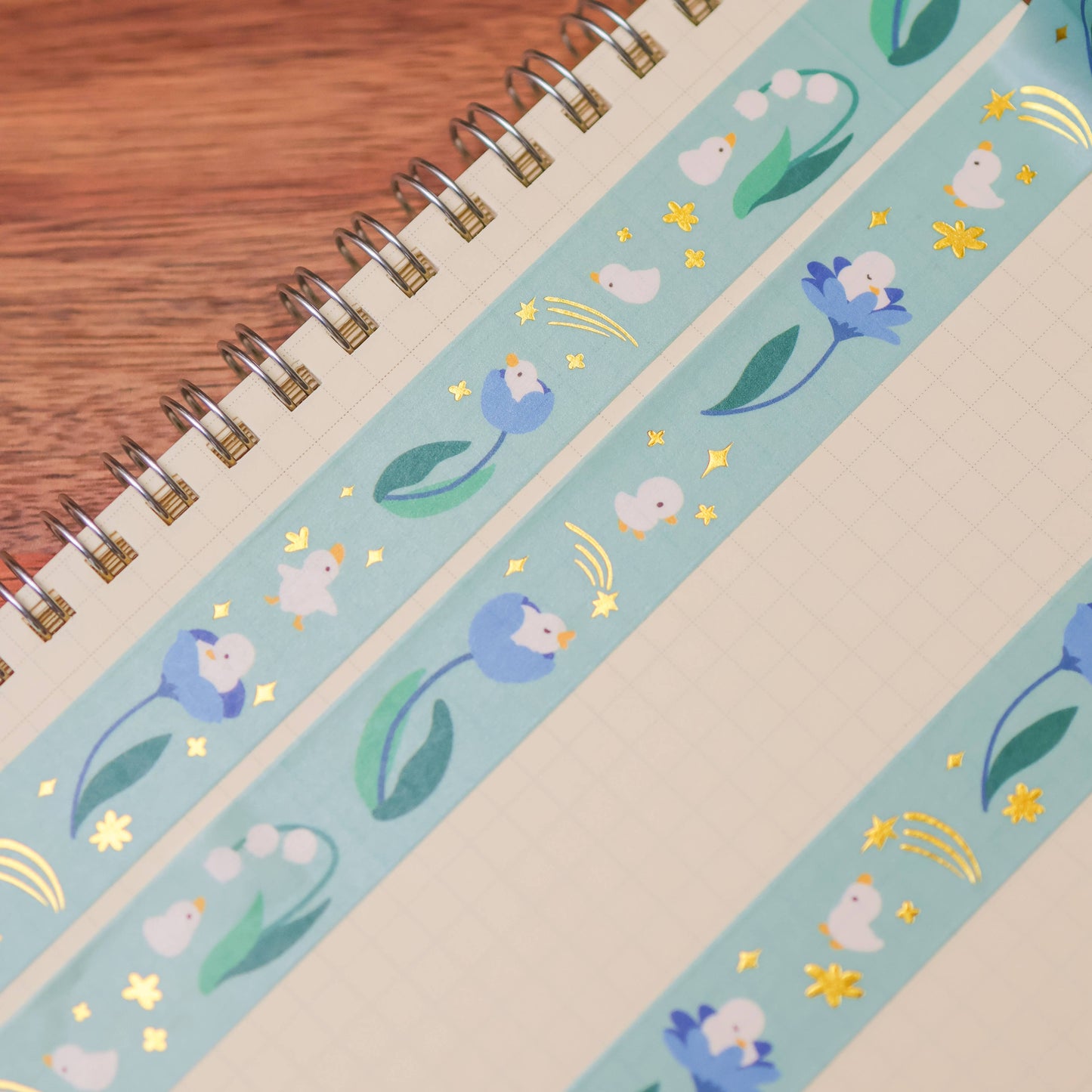 Thousand Skies - Foil Washi Tape - Flower Duck