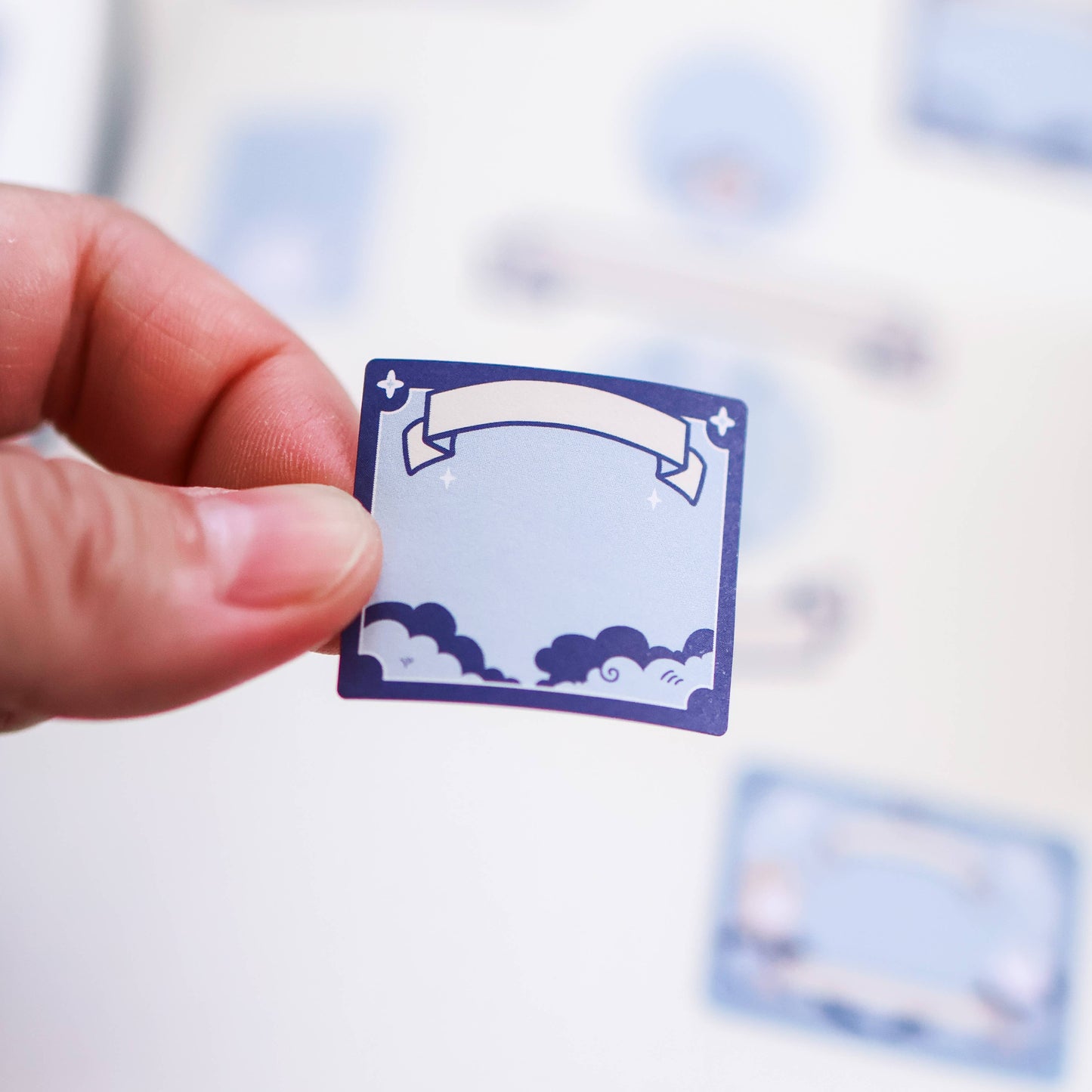 Thousand Skies - Kiss Cut Paper Roll Labels - Sparkles and Clouds