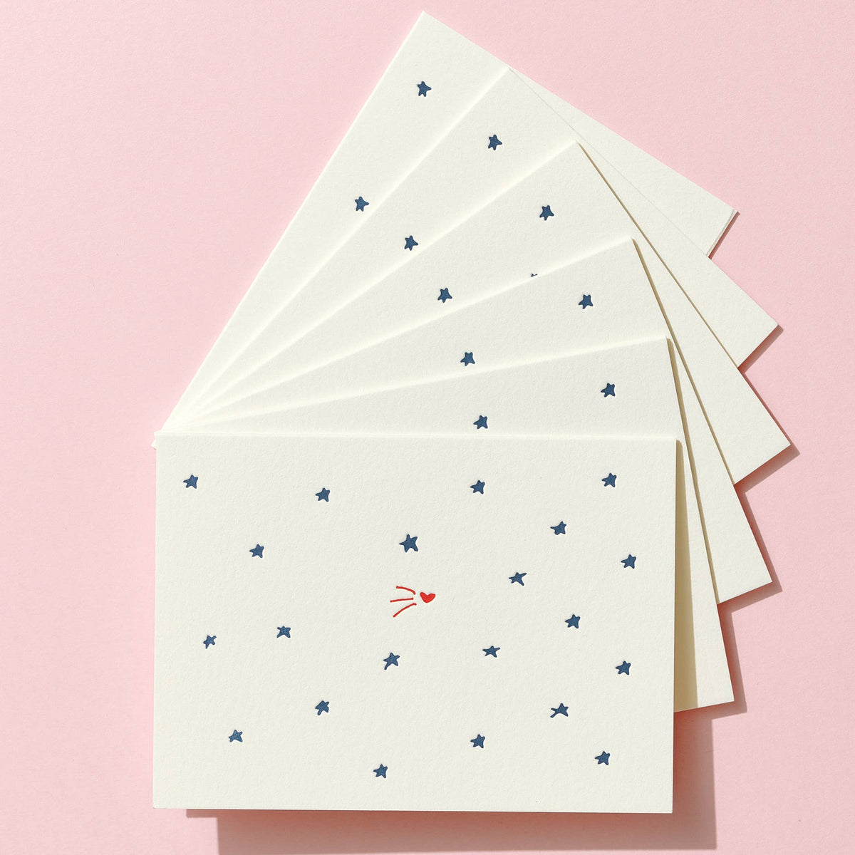 Shorthand Press - Letterpress Greeting Card - Shooting Heart