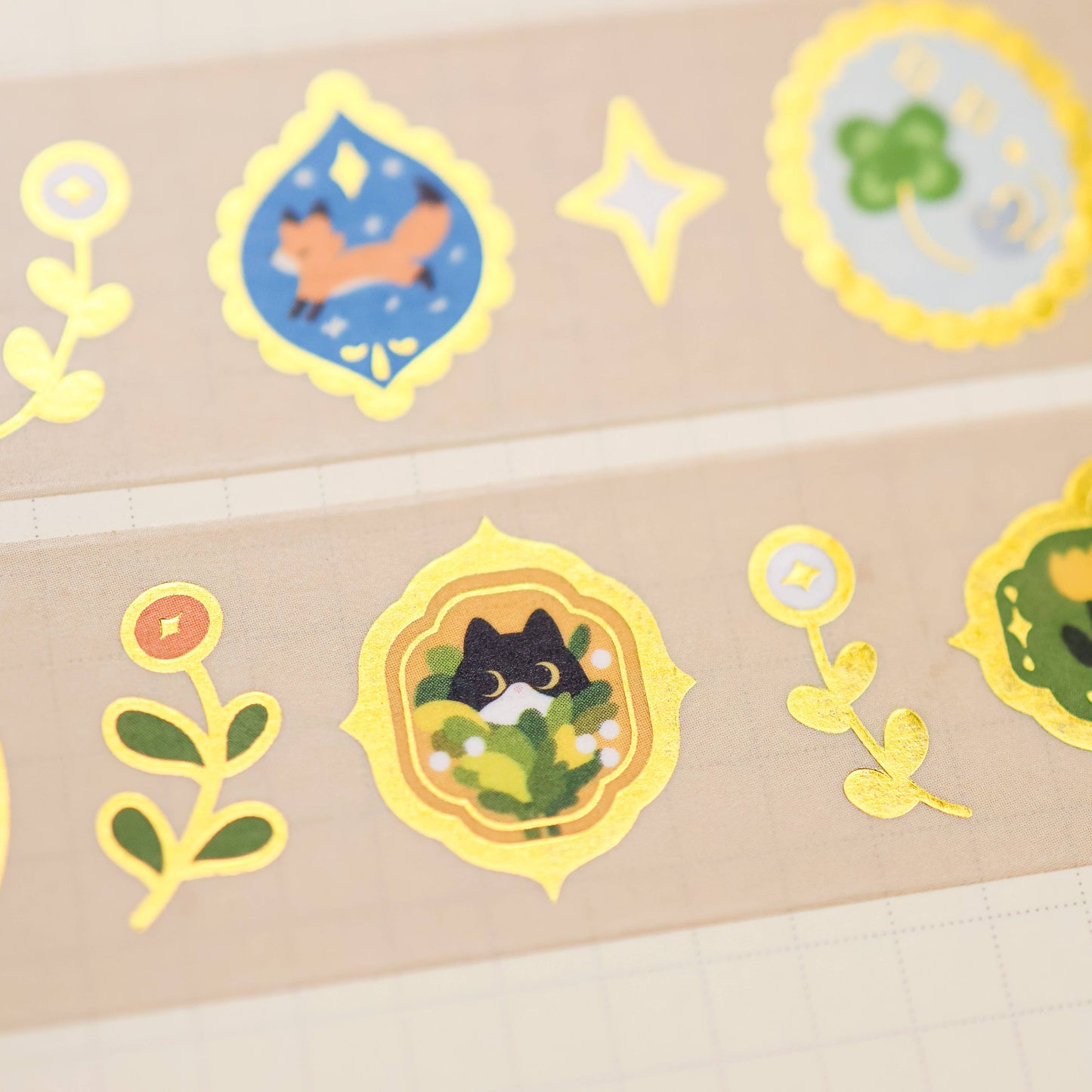 Thousand Skies - Foil Washi Tape - Animal in Frames