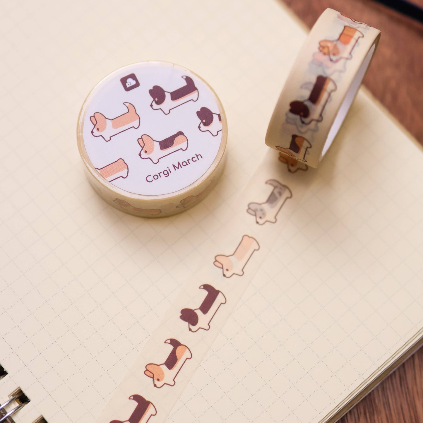 Thousand Skies - Washi Tape - Corgi March