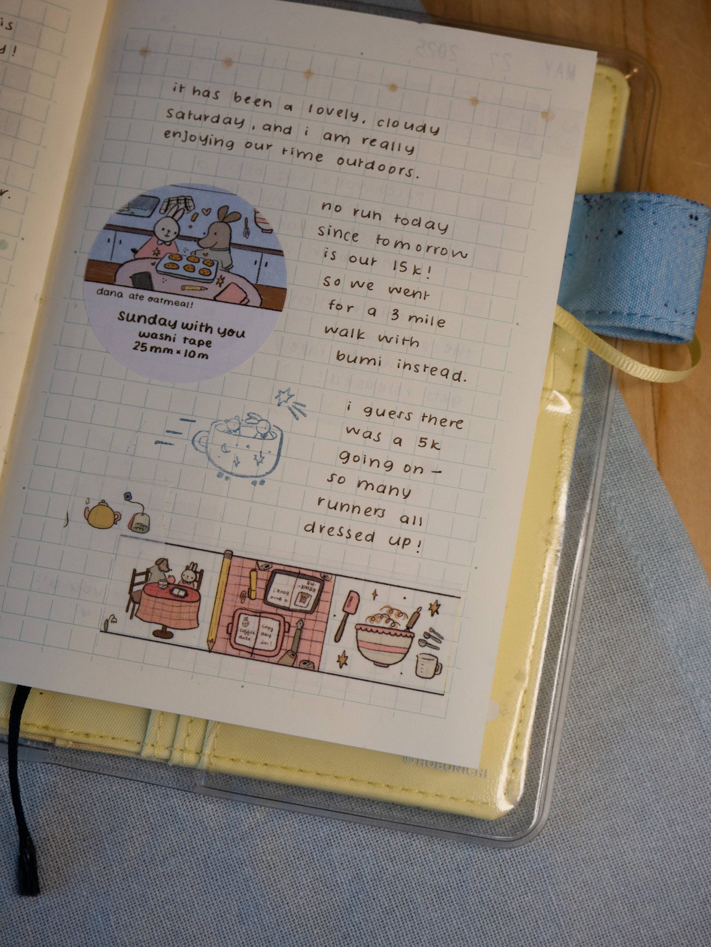 dana ate oatmeal! - Sunday with You Washi Tape