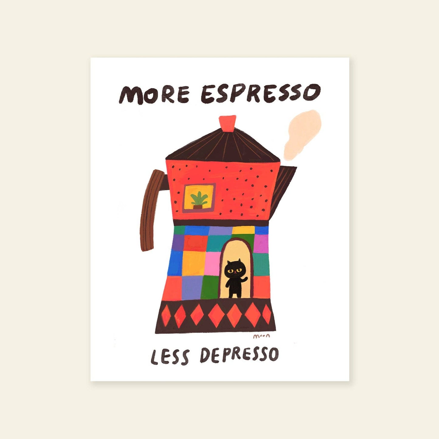 Tiny Kikimo - 8x10" Giclée Print - More Espresso