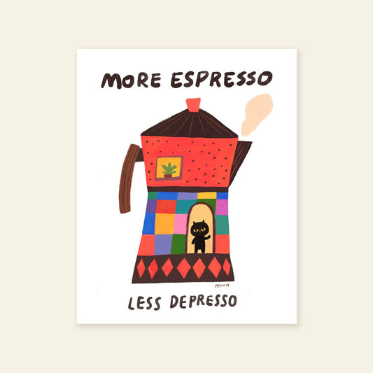 Tiny Kikimo - 8x10" Giclée Print - More Espresso