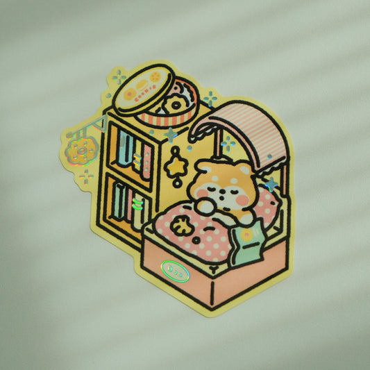 2jingis2jing - Die Cut Sticker - Bunnie Island Reading Club - Doodoo