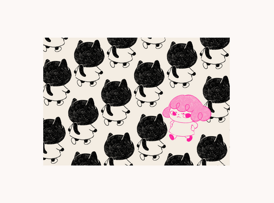 Lovesoup Risograph Postcard - Going My Way