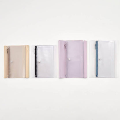 DAIGO - Isshoni. A5 Notebook Cover with Pen Case - Clear Series